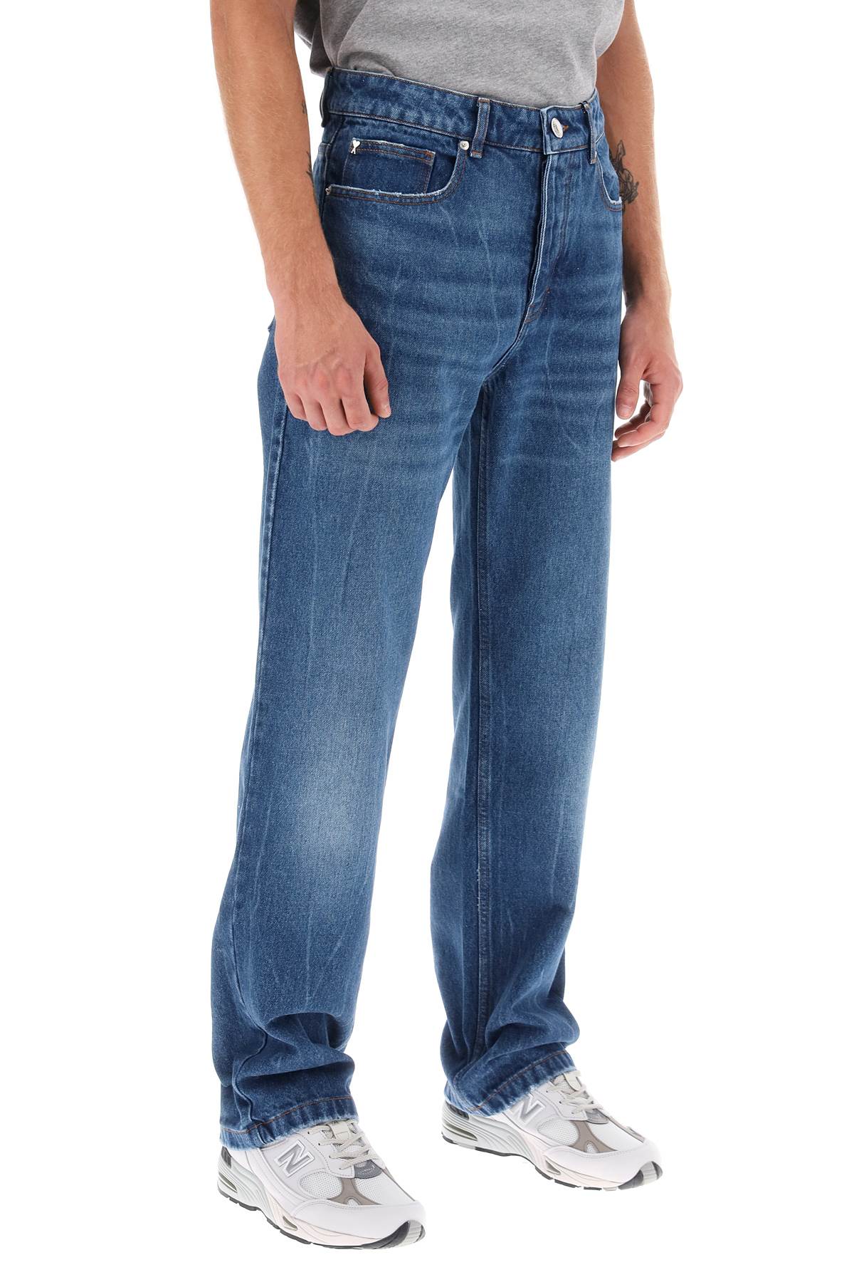 Ami paris loose jeans with straight cut-1