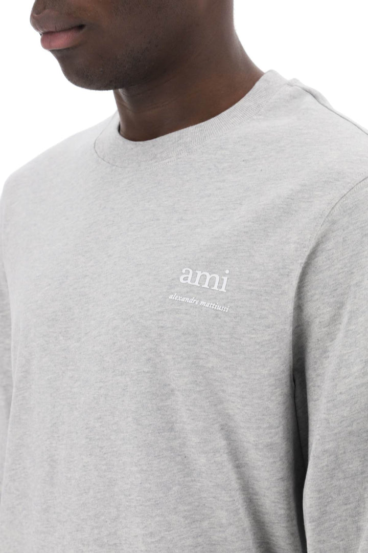 Ami paris long-sleeved cotton t-shirt for-3