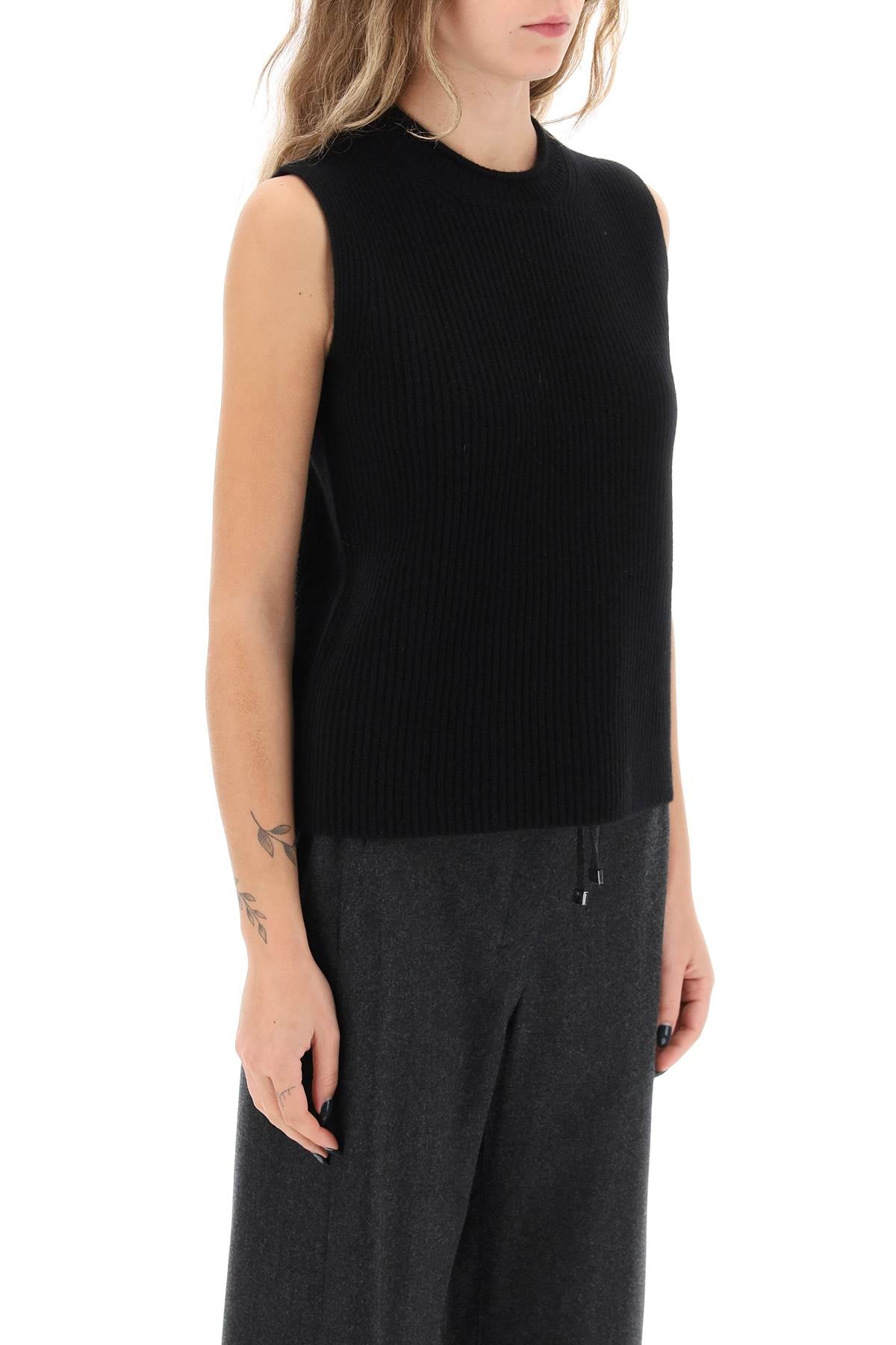 Guest in residence layer up cashmere vest-1