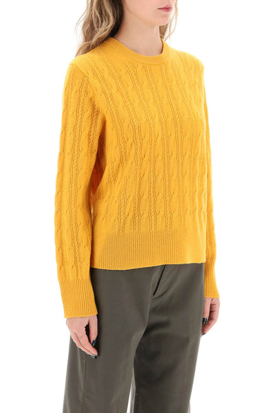 Guest in residence twin cable cashmere sweater-1