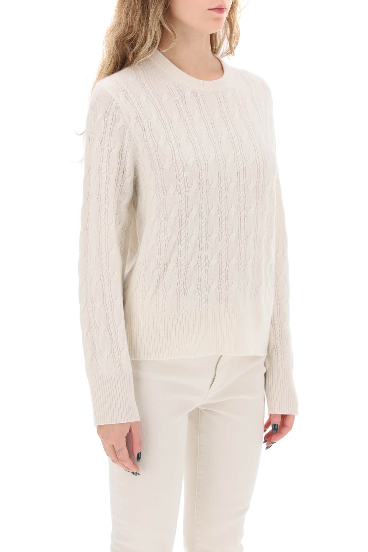 Guest in residence twin cable cashmere sweater-1