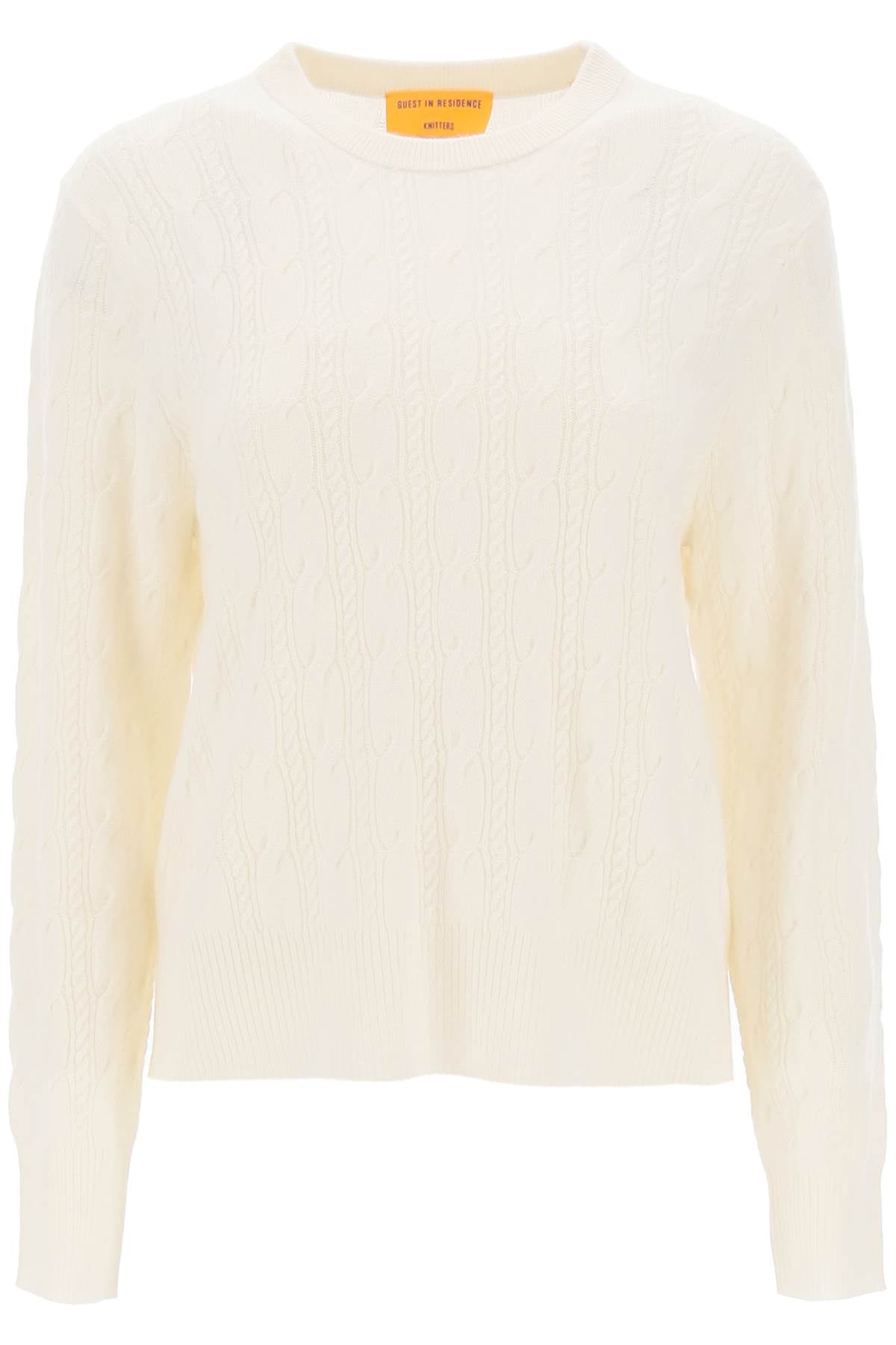 Guest in residence twin cable cashmere sweater-0