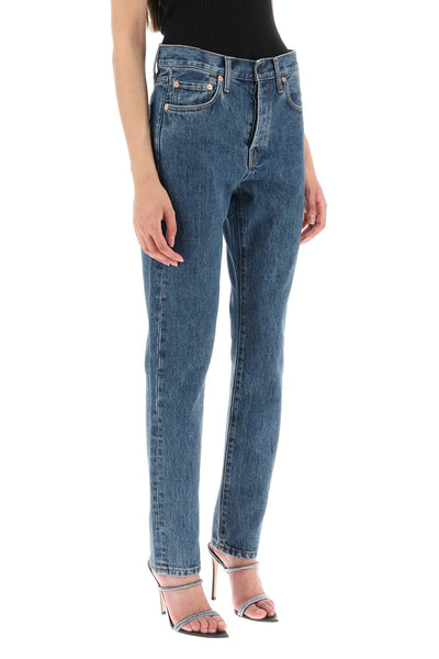 Wardrobe.nyc slim jeans with acid wash-1