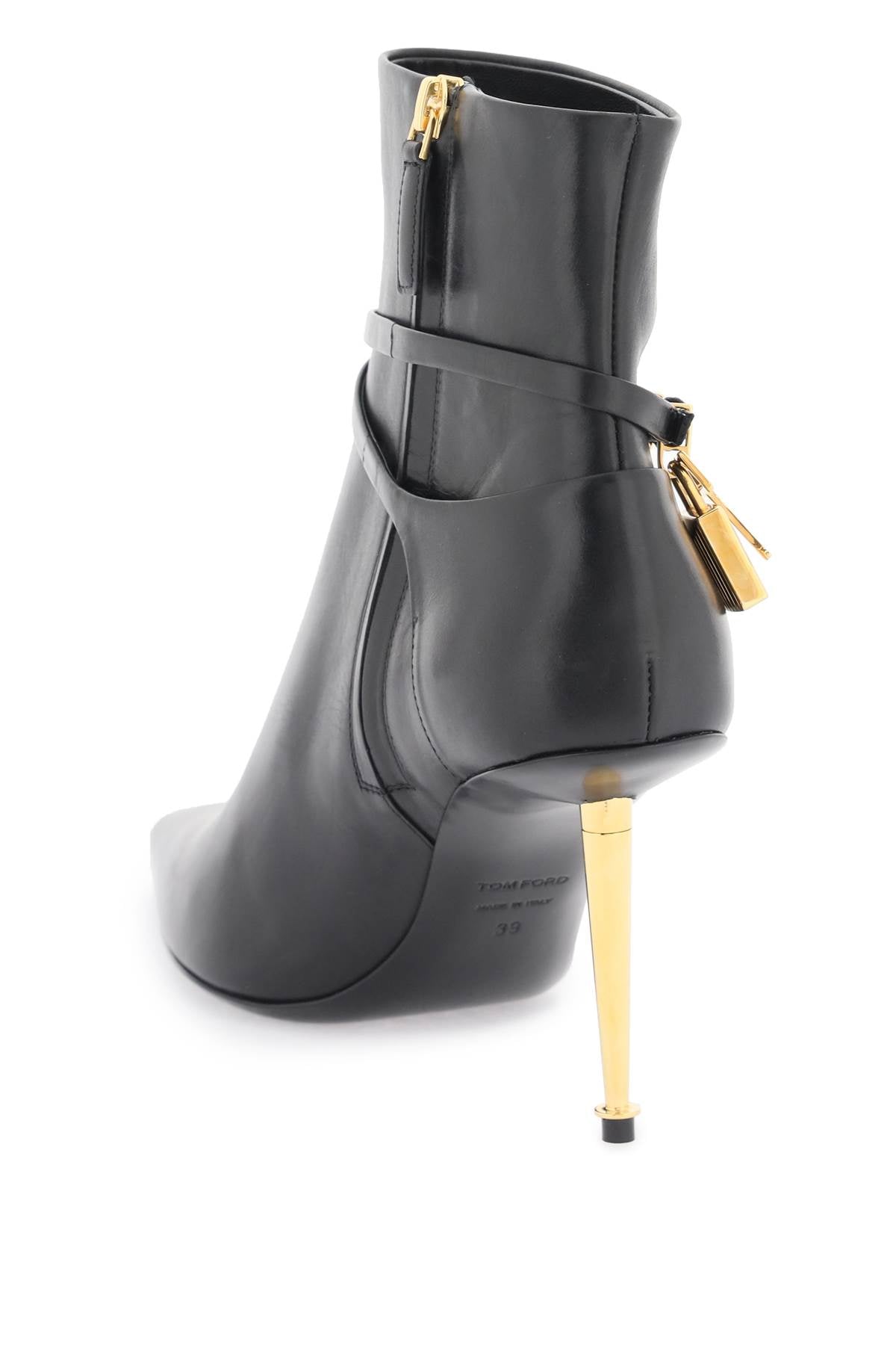 Tom ford leather ankle boots with padlock-2