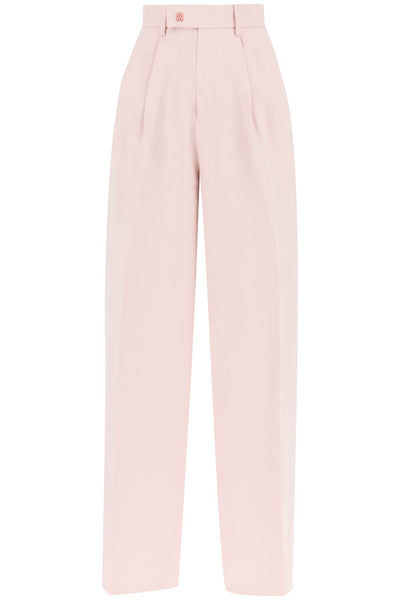 Amiri pants with wide leg and pleats-0