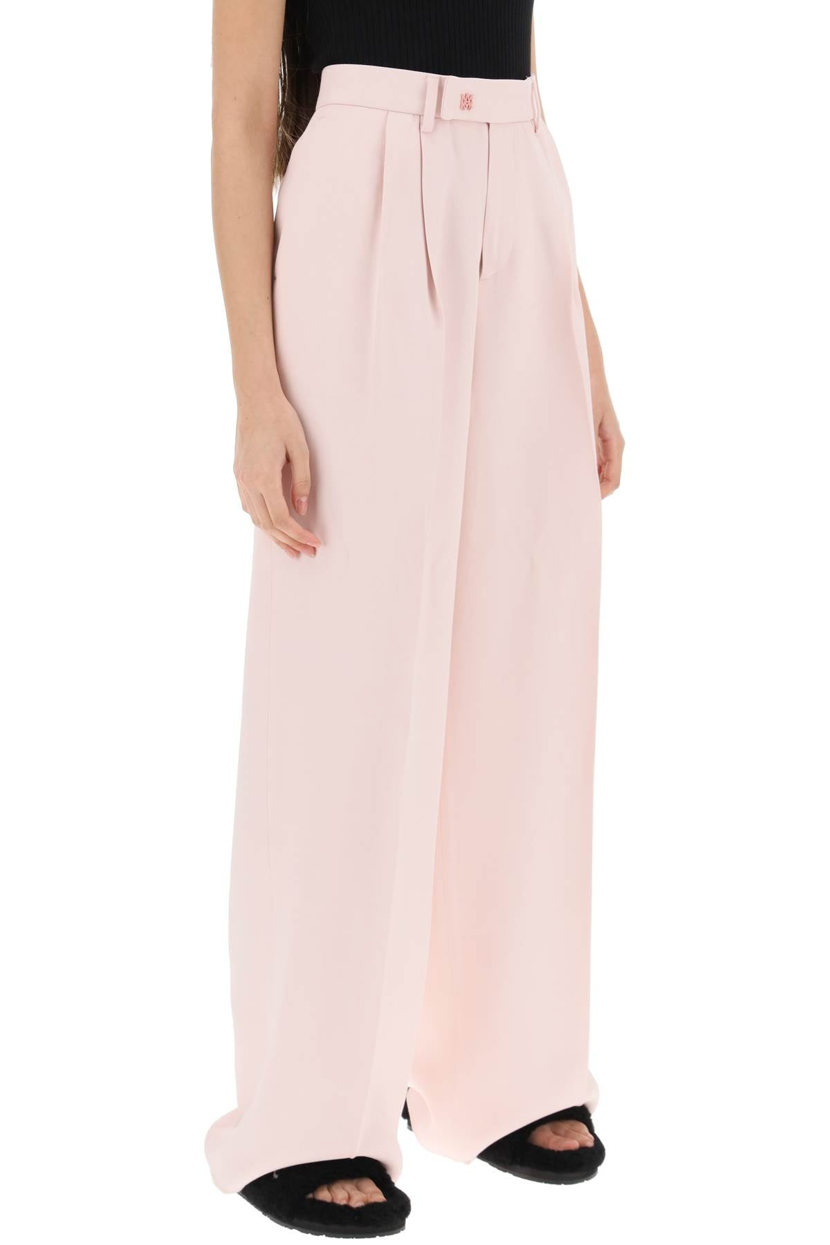 Amiri pants with wide leg and pleats-1