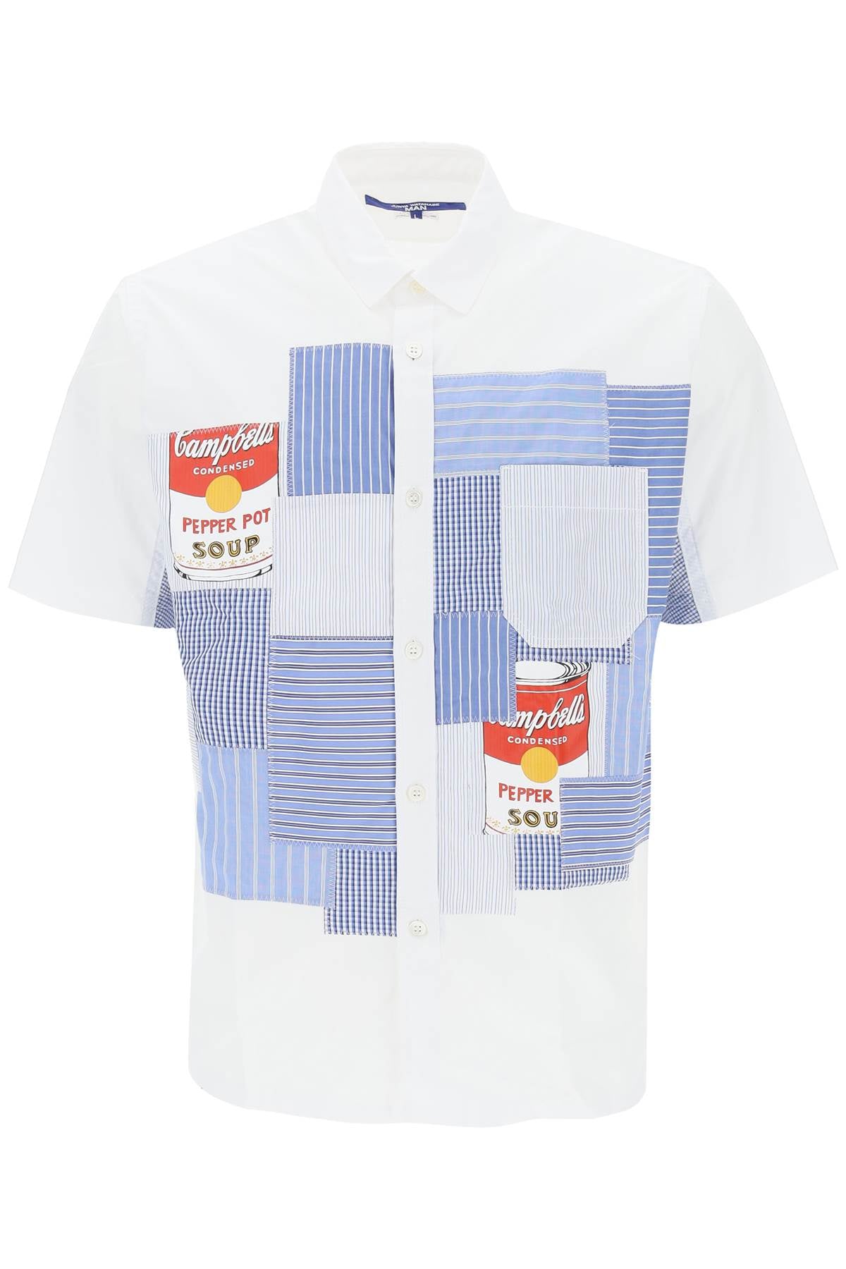 Junya watanabe short sleeve patchwork shirt-0