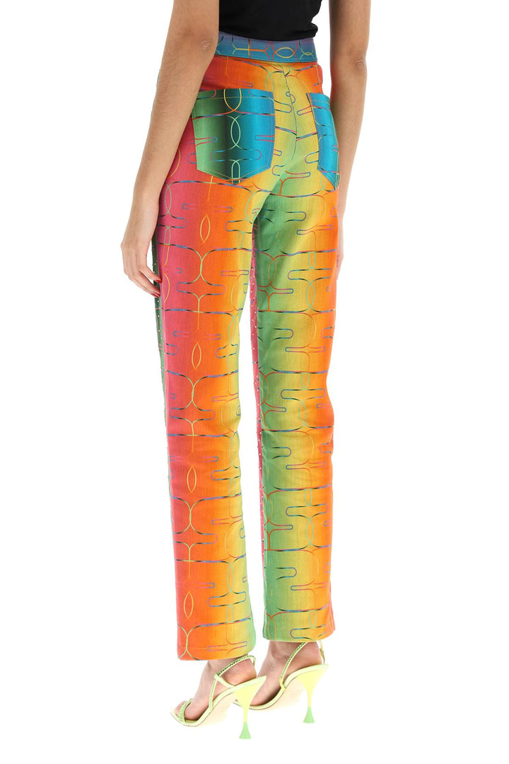 Siedres 'bery' multicolor rhinestone pants-2