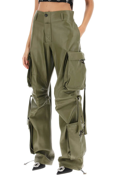 Darkpark lilly cargo pants in nappa leather-3