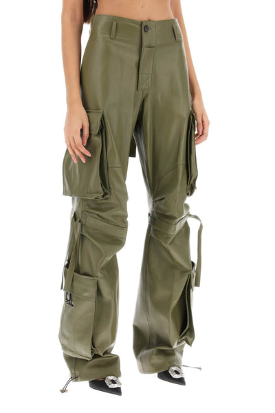 Darkpark lilly cargo pants in nappa leather-1