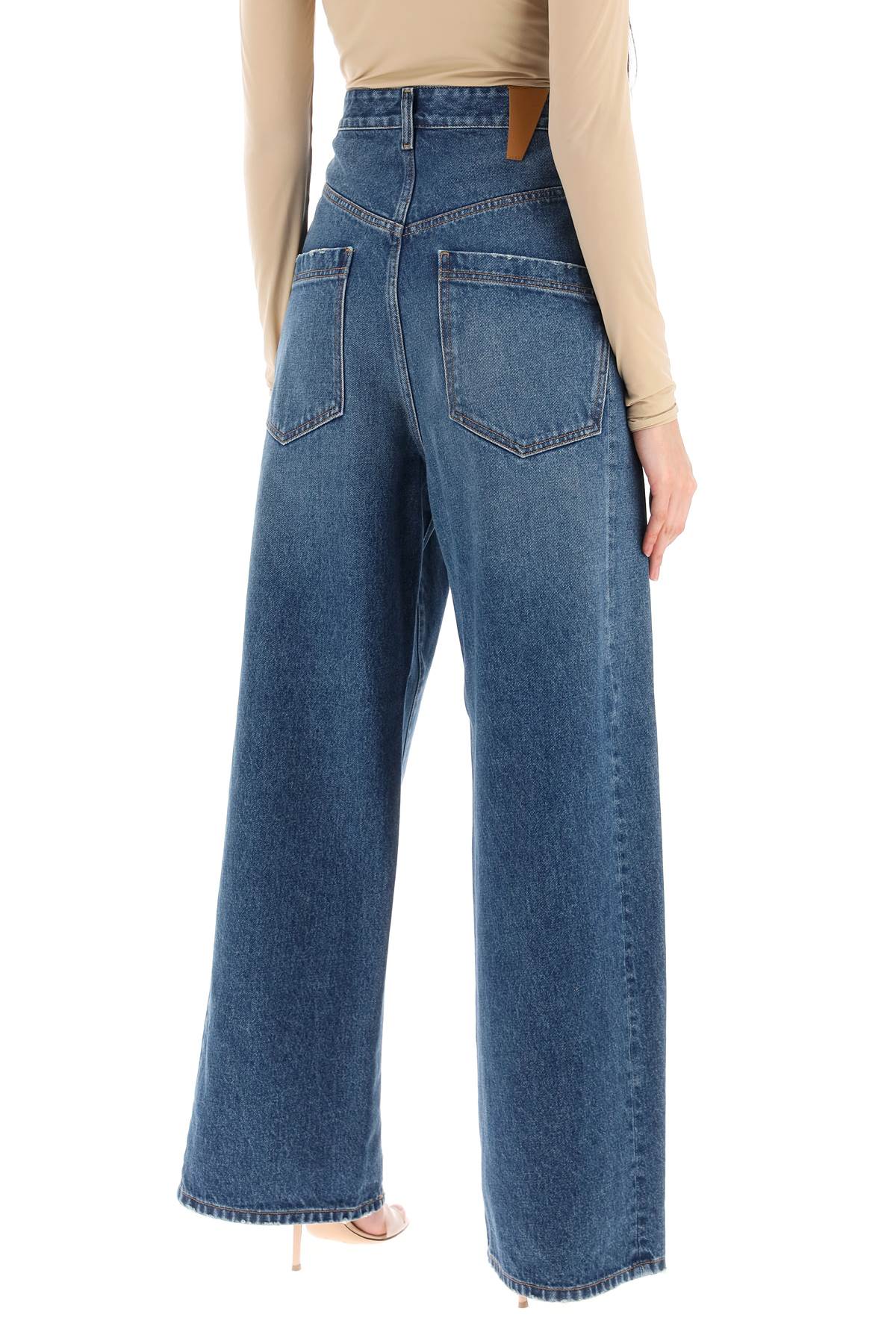 Darkpark 'ines' baggy jeans with folded waistband-2