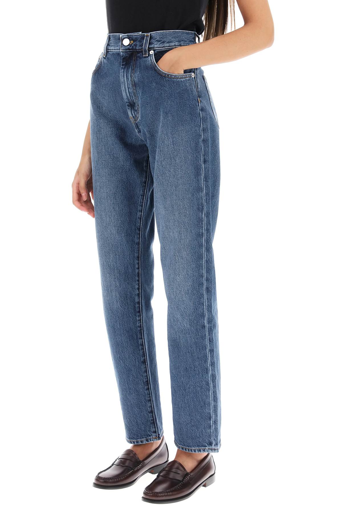 Loulou studio cropped straight cut jeans-3
