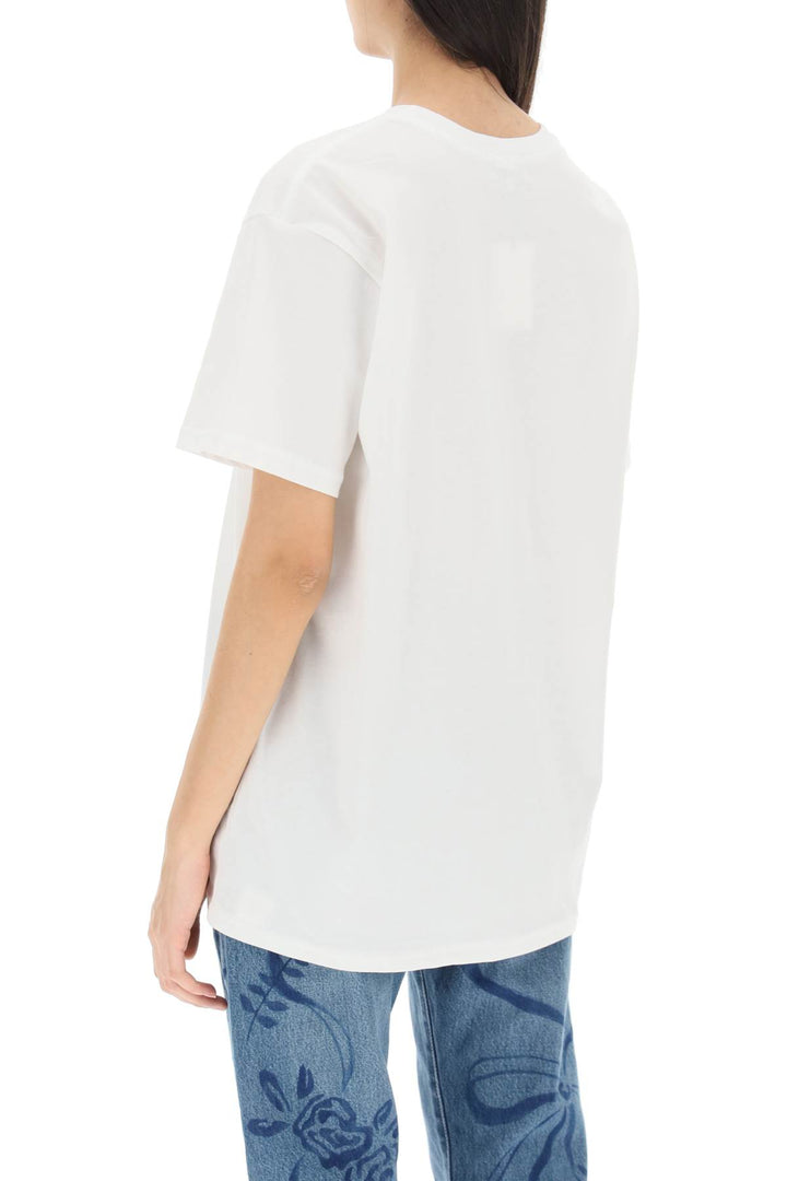Collina strada organic cotton t-shirt with rhinestones-2