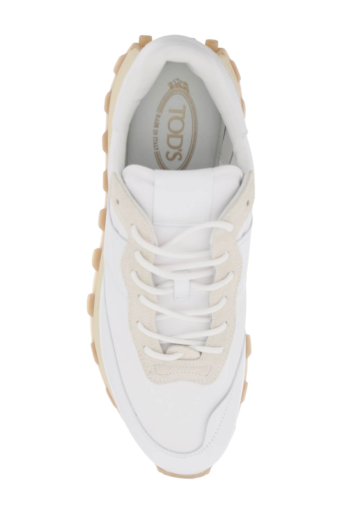 Tod's leather and fabric 1t sneakers-1