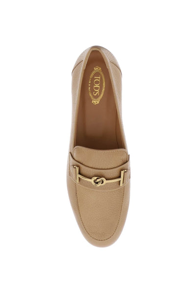 Tod's leather loafers with bow-1