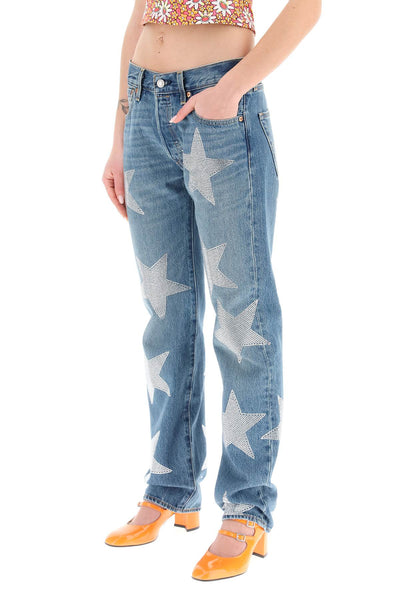 Collina strada 'rhinestone star' jeans x levis-3