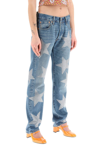 Collina strada 'rhinestone star' jeans x levis-1