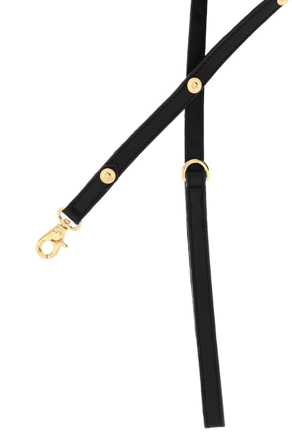 Versace leather leash with medusa studs-2