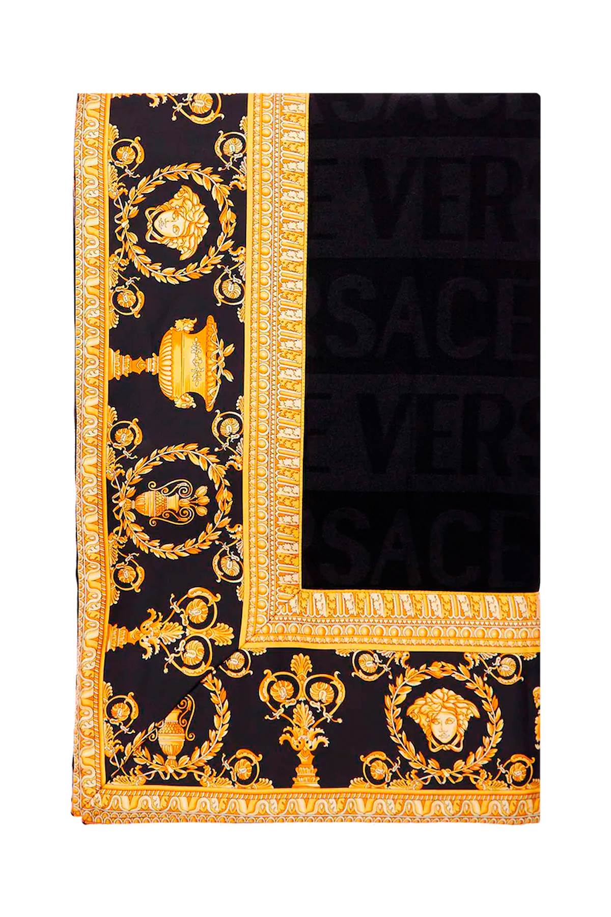Versace 'i ♡ baroque' wool blanket-0