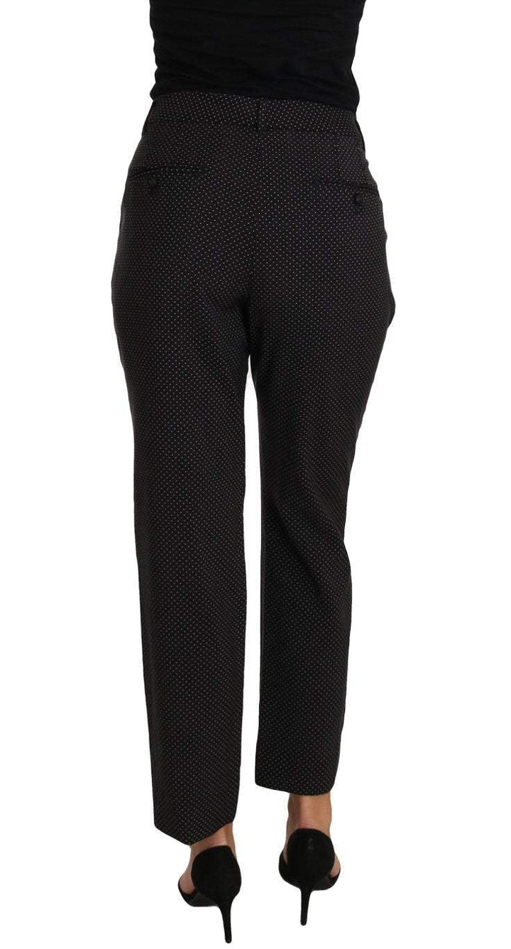 Dolce & Gabbana  Black Lace Up Riding Cropped Trouser Pants #women, Black, Brand_Dolce & Gabbana, Catch, Dolce & Gabbana, feed-agegroup-adult, feed-color-black, feed-gender-female, feed-size-IT40|S, Gender_Women, IT40|S, Jeans & Pants - Women - Clothing, Kogan, Women - New Arrivals at SEYMAYKA