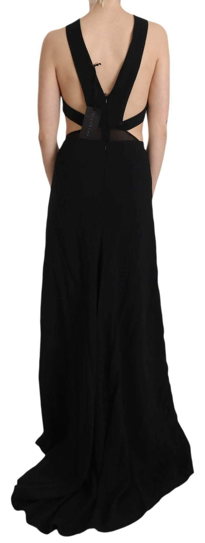 John Richmond  Crystal Leather Gown Flare Dress #women, Black, Catch, Clothing_Dress, Dresses - Women - Clothing, feed-agegroup-adult, feed-color-black, feed-gender-female, feed-size-IT40|S, feed-size-IT42|M, Gender_Women, IT40|S, IT42|M, John Richmond, Kogan, Women - New Arrivals at SEYMAYKA