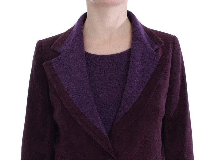 BENCIVENGA  Purple Wool Suit T-Shirt Set #women, BENCIVENGA, Catch, feed-agegroup-adult, feed-color-purple, feed-gender-female, feed-size-IT42|M, Gender_Women, Kogan, M, Purple, Suits & Blazers - Women - Clothing, Tops & T-Shirts - Women - Clothing at SEYMAYKA