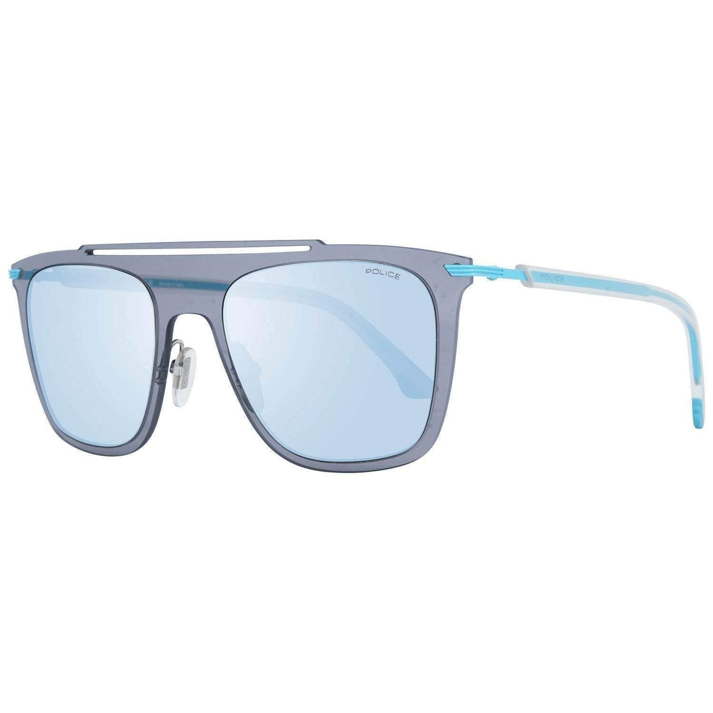 Police PL581M  Mirrored Rectangle Sunglasses #men, Catch, Color_Grey, feed-agegroup-adult, feed-color-grey, feed-gender-male, feed-size-OS, Gender_Men, Kogan, Police, Sunglasses for Men - Sunglasses at SEYMAYKA