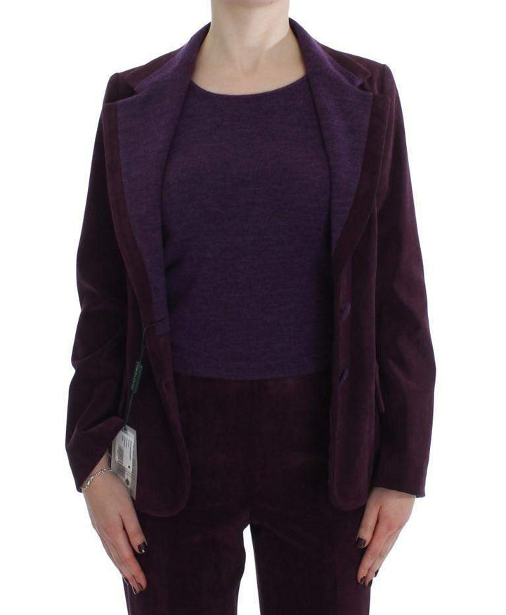 BENCIVENGA  Purple Wool Suit T-Shirt Set #women, BENCIVENGA, Catch, feed-agegroup-adult, feed-color-purple, feed-gender-female, feed-size-IT42|M, Gender_Women, Kogan, M, Purple, Suits & Blazers - Women - Clothing, Tops & T-Shirts - Women - Clothing at SEYMAYKA