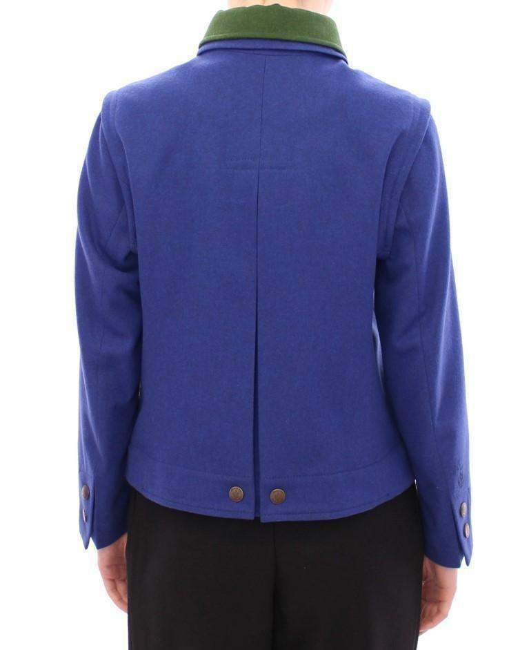 Andrea Incontri Habsburg   Wool Jacket Coat #women, Andrea Incontri, Blue, Catch, feed-agegroup-adult, feed-color-blue, feed-gender-female, feed-size-IT38 | S, Gender_Women, IT38 | S, Jackets & Coats - Women - Clothing, Kogan at SEYMAYKA