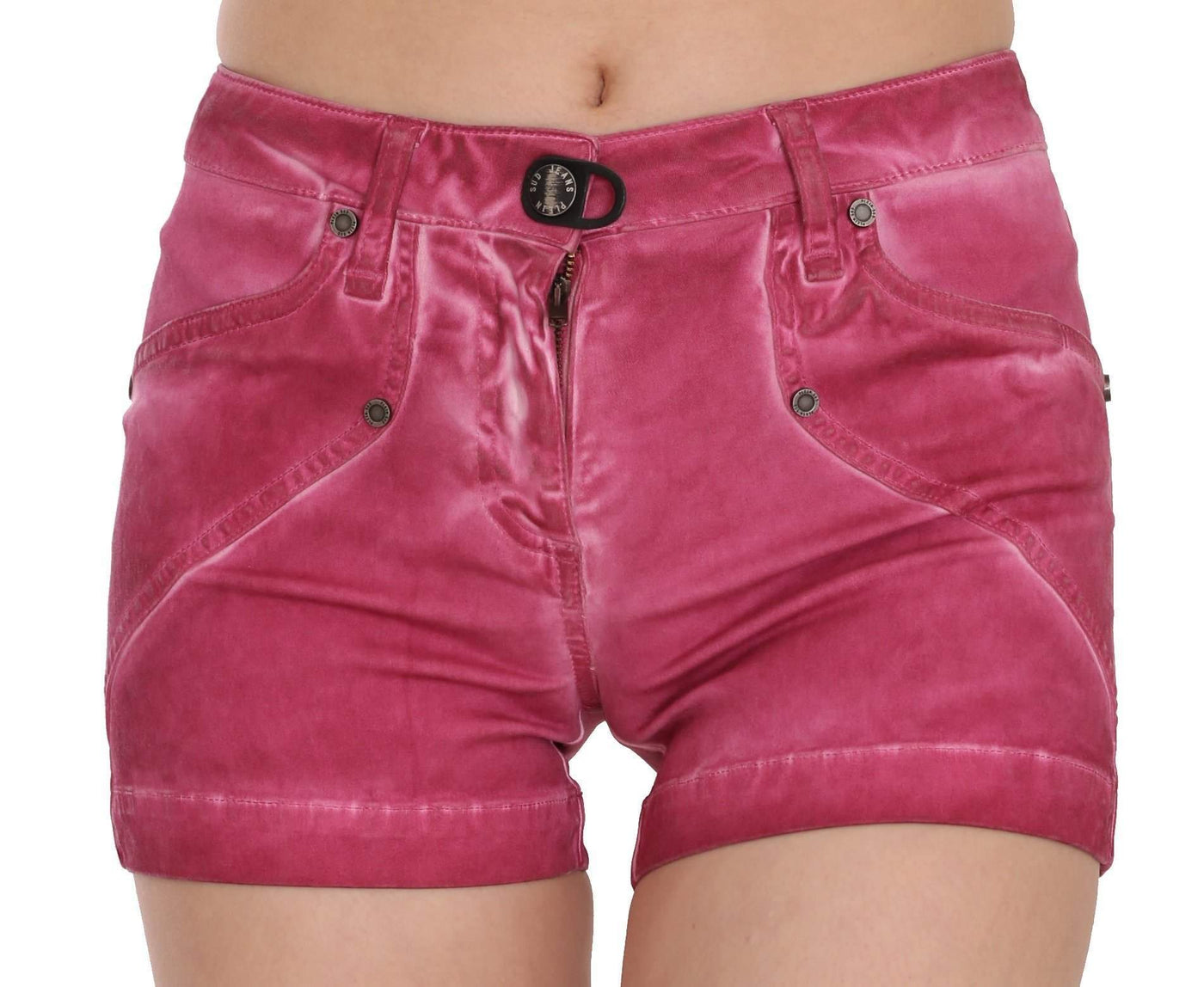 PLEIN SUD  Mid Waist Cotton Mini Denim Shorts #women, Catch, feed-agegroup-adult, feed-color-pink, feed-gender-female, feed-size-IT36 | XS, feed-size-IT38|XS, Gender_Women, IT36 | XS, IT38|XS, Kogan, Pink, PLEIN SUD, Shorts - Women - Clothing, Women - New Arrivals at SEYMAYKA