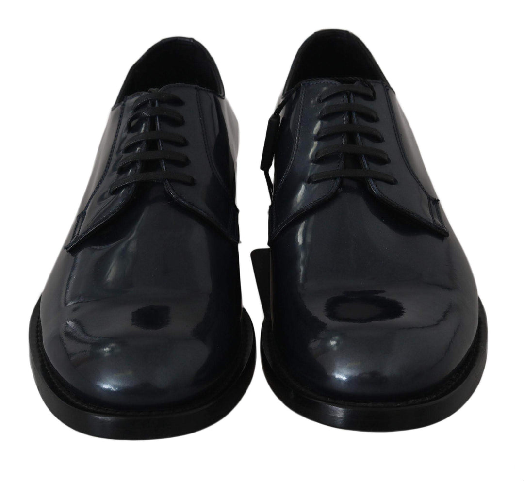 Dolce & Gabbana  Blue Leather Derby Dress Formal Shoes #men, Blue, Brand_Dolce & Gabbana, Catch, Category_Shoes, Dolce & Gabbana, EU39/US6, feed-agegroup-adult, feed-color-blue, feed-gender-male, feed-size-US6, Formal - Men - Shoes, Gender_Men, Kogan, Shoes - New Arrivals at SEYMAYKA