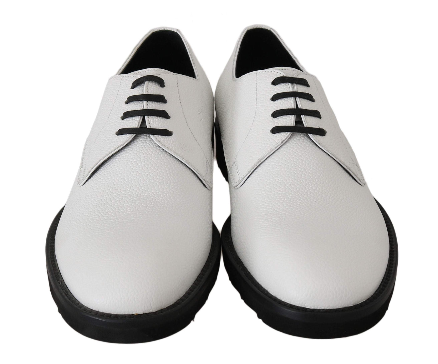 Dolce & Gabbana  White Leather Derby Dress Formal Shoes #men, Brand_Dolce & Gabbana, Catch, Category_Shoes, Dolce & Gabbana, EU39/US6, feed-agegroup-adult, feed-color-white, feed-gender-male, feed-size-US6, Formal - Men - Shoes, Gender_Men, Kogan, Shoes - New Arrivals, White at SEYMAYKA