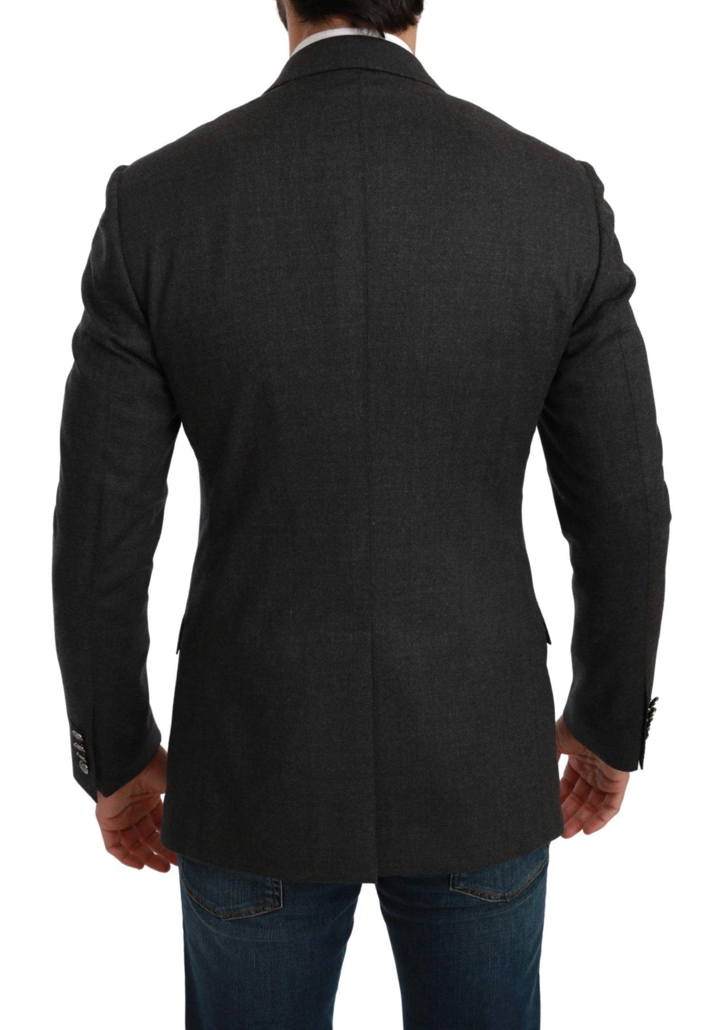 Dolce & Gabbana  Gray NAPOLI Slim Fit Jacket Wool Blazer #men, Blazers - Men - Clothing, Brand_Dolce & Gabbana, Catch, Dolce & Gabbana, feed-agegroup-adult, feed-color-gray, feed-gender-male, feed-size-IT46 | S, feed-size-IT50 | L, Gender_Men, Gray, IT46 | S, IT50 | L, Kogan, Men - New Arrivals at SEYMAYKA