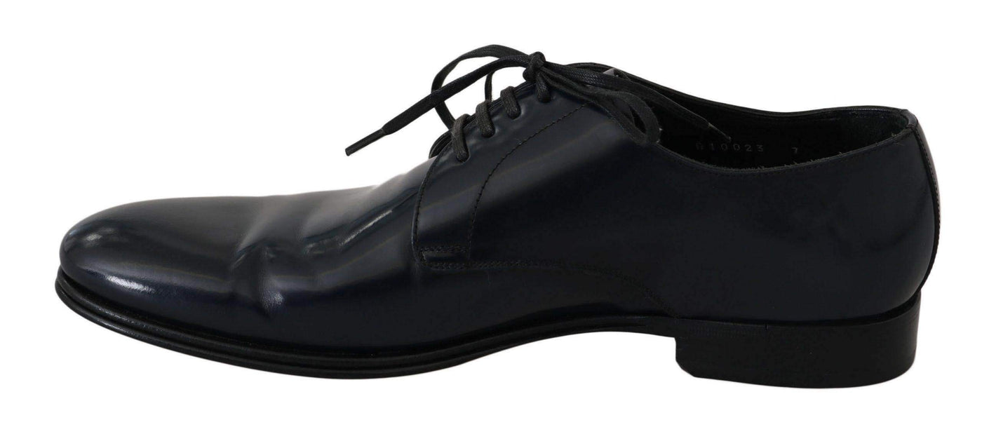 Dolce & Gabbana  Blue Leather Dress Derby Formal Mens Shoes #men, Blue, Brand_Dolce & Gabbana, Catch, Category_Shoes, Dolce & Gabbana, EU39/US6, EU40/US7, EU41/US8, EU44/US11, feed-agegroup-adult, feed-color-blue, feed-gender-male, feed-size-US11, feed-size-US6, feed-size-US8, Formal - Men - Shoes, Gender_Men, Kogan, Shoes - New Arrivals at SEYMAYKA