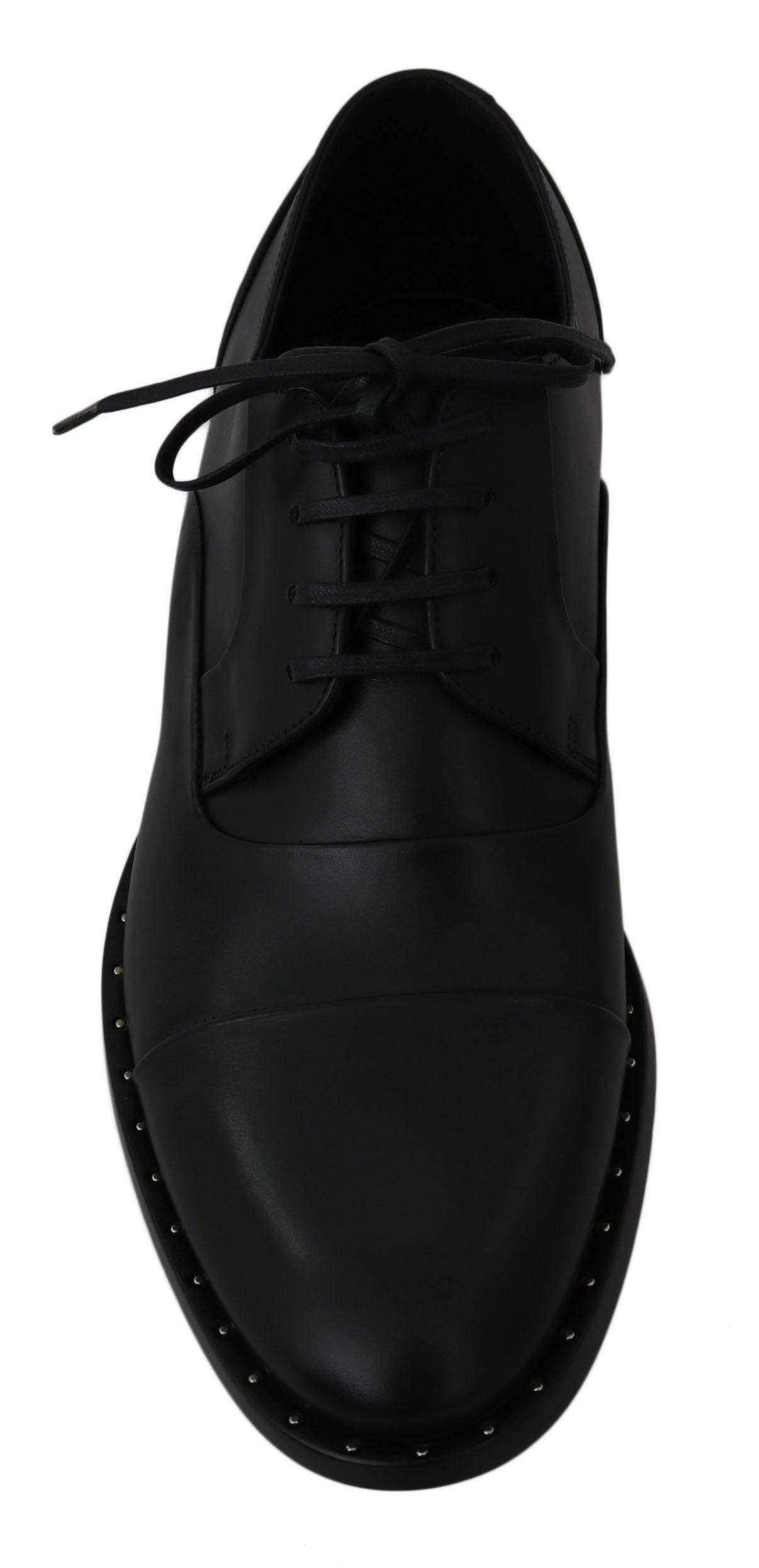 Dolce & Gabbana  Black Leather Derby Formal Shoes #men, Black, Brand_Dolce & Gabbana, Catch, Category_Shoes, Dolce & Gabbana, EU39/US6, EU44/US11, EU45/US12, feed-agegroup-adult, feed-color-black, feed-gender-male, feed-size-US11, feed-size-US12, feed-size-US6, Formal - Men - Shoes, Gender_Men, Kogan, Shoes - New Arrivals at SEYMAYKA