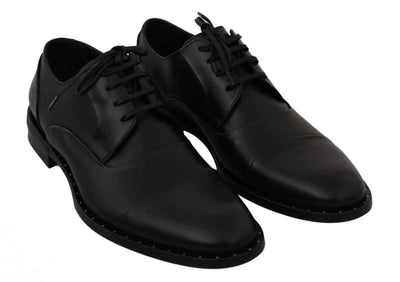 Dolce & Gabbana  Black Leather Derby Formal Shoes #men, Black, Brand_Dolce & Gabbana, Catch, Category_Shoes, Dolce & Gabbana, EU39/US6, EU44/US11, EU45/US12, feed-agegroup-adult, feed-color-black, feed-gender-male, feed-size-US11, feed-size-US12, feed-size-US6, Formal - Men - Shoes, Gender_Men, Kogan, Shoes - New Arrivals at SEYMAYKA