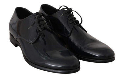 Dolce & Gabbana  Blue Leather Polished Dress Derby Shoes #men, Blue, Brand_Dolce & Gabbana, Catch, Category_Shoes, Dolce & Gabbana, EU39.5/US6.5, EU39/US6, EU40.5/US7.5, EU40/US7, feed-agegroup-adult, feed-color-blue, feed-gender-male, feed-size-US6, feed-size-US6.5, feed-size-US7, Formal - Men - Shoes, Gender_Men, Kogan, Shoes - New Arrivals at SEYMAYKA