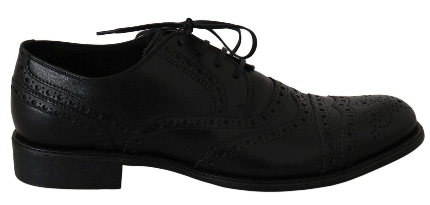 Dolce & Gabbana  Black Leather Wingtip Oxford Dress Shoes #men, Black, Brand_Dolce & Gabbana, Catch, Category_Shoes, Dolce & Gabbana, EU39/US6, EU43/US10, feed-agegroup-adult, feed-color-black, feed-gender-male, feed-size-US10, feed-size-US6, Formal - Men - Shoes, Gender_Men, Kogan, Shoes - New Arrivals at SEYMAYKA