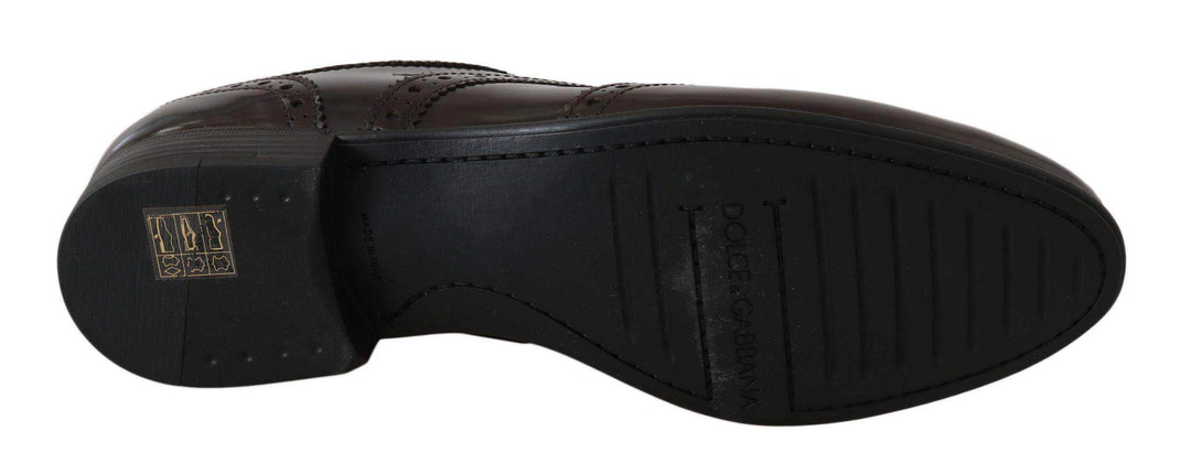 Dolce & Gabbana  Brown Leather Broques Oxford Wingtip Shoes #women, Boots - Women - Shoes, Brand_Dolce & Gabbana, Brown, Catch, Category_Shoes, Dolce & Gabbana, EU35.5/US5, EU36/US5.5, EU37.5/US7, EU37/US6.5, EU38.5/US8, EU40/US9.5, feed-agegroup-adult, feed-color-brown, feed-gender-female, feed-size-US5, feed-size-US5.5, feed-size-US6.5, feed-size-US7, feed-size-US9.5, Gender_Women, Kogan, Shoes - New Arrivals at SEYMAYKA