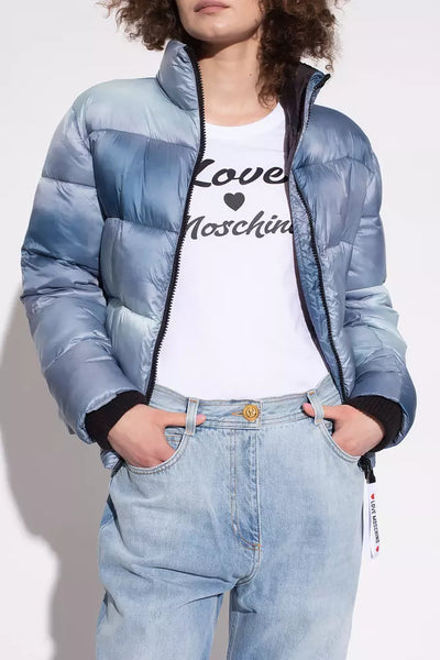 Love Moschino Light Blue Polyester Jackets & Coat