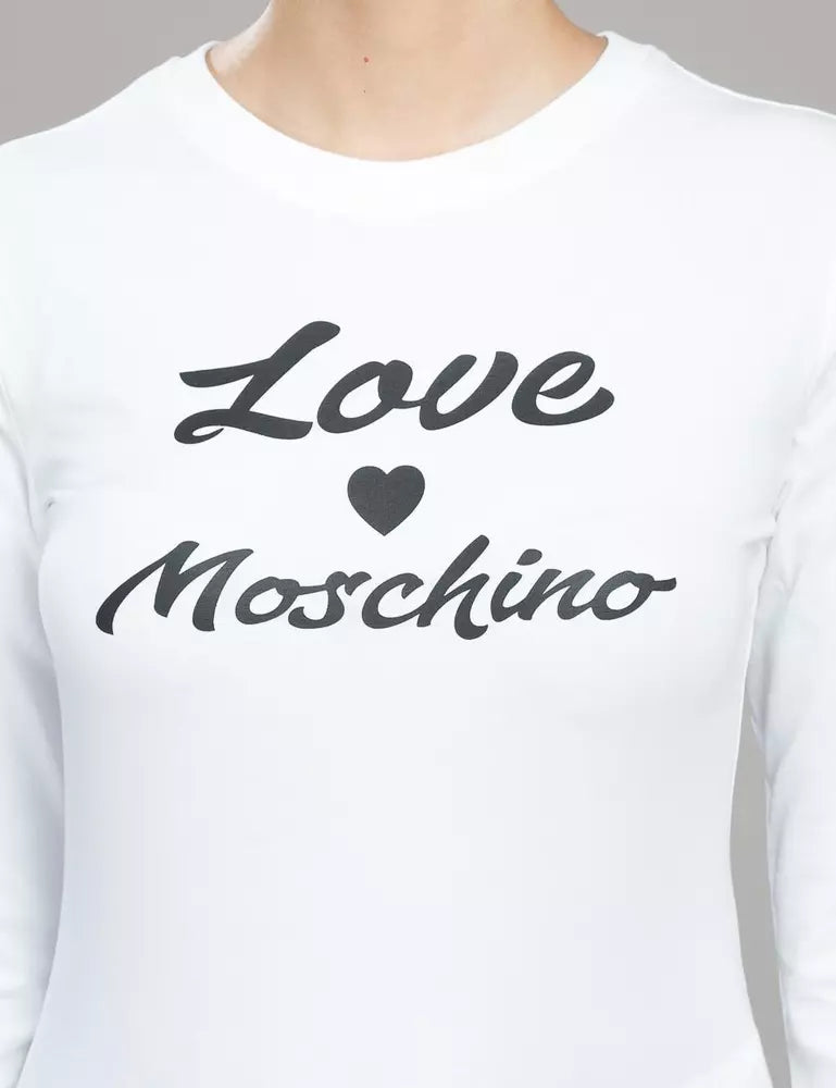 Love Moschino White Cotton Tops & T-Shirt