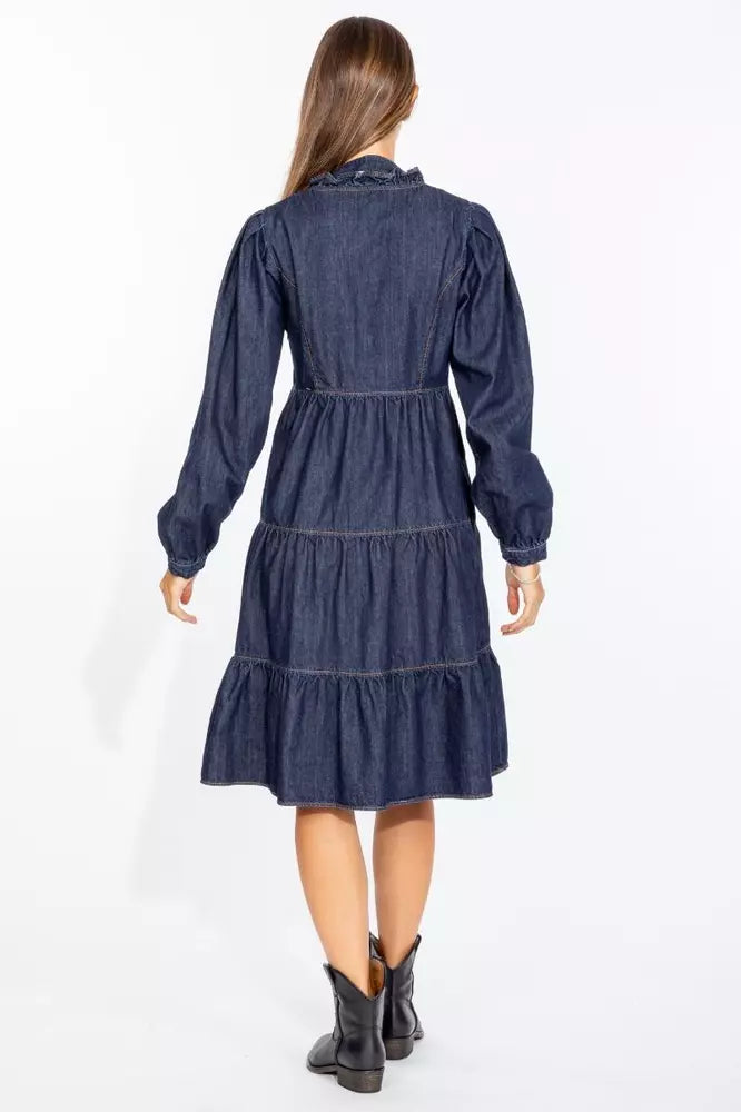 Love Moschino Blue Cotton Dress