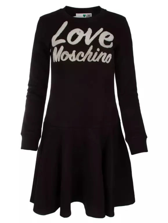 Love Moschino Black Cotton Dress