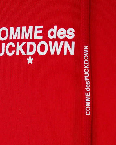 Comme Des Fuckdown Red Cotton Sweater