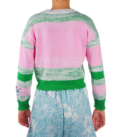 Comme Des Fuckdown Pink Viscose Sweater