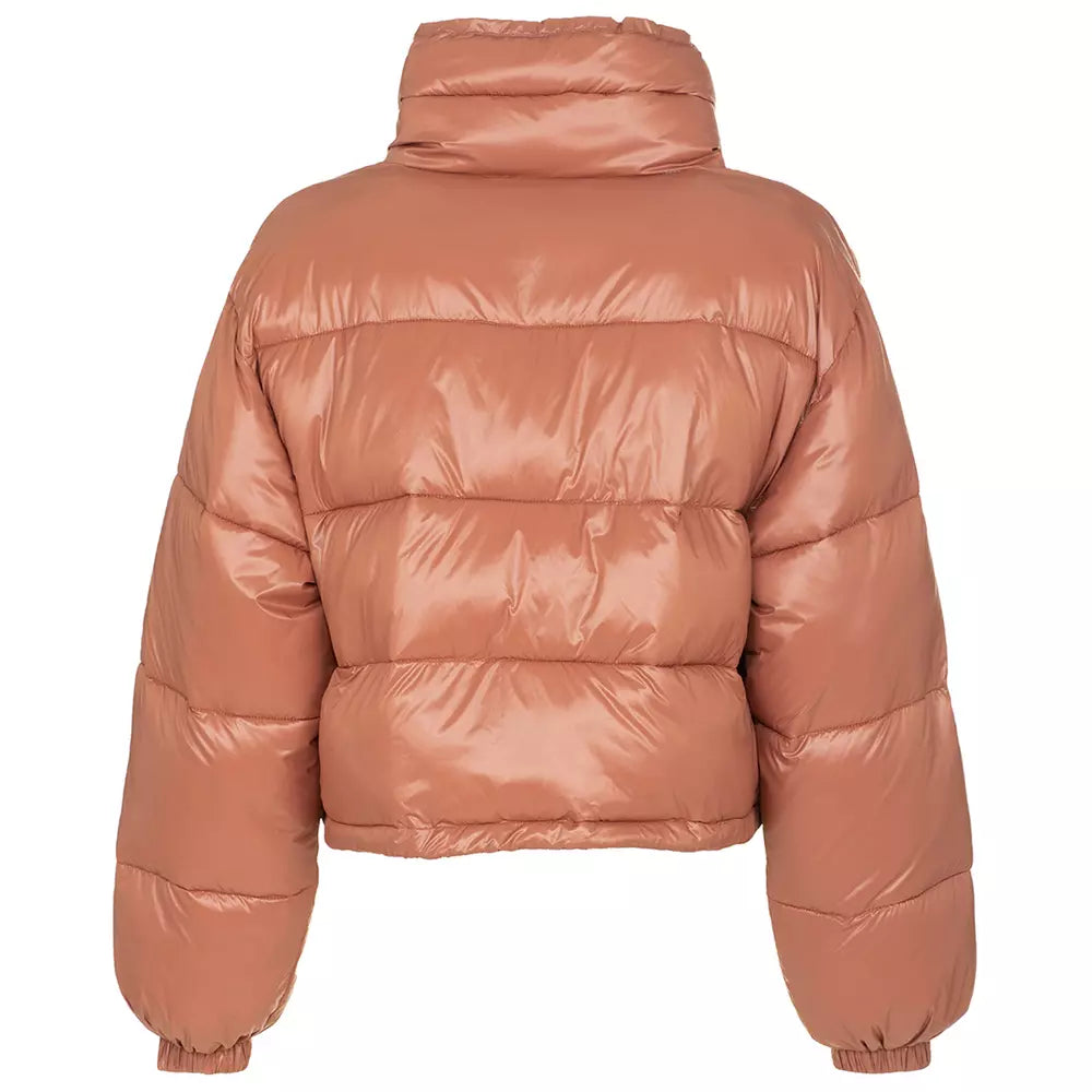 Pink Polyamide Jackets & Coat