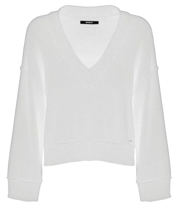 White Polyester Sweater
