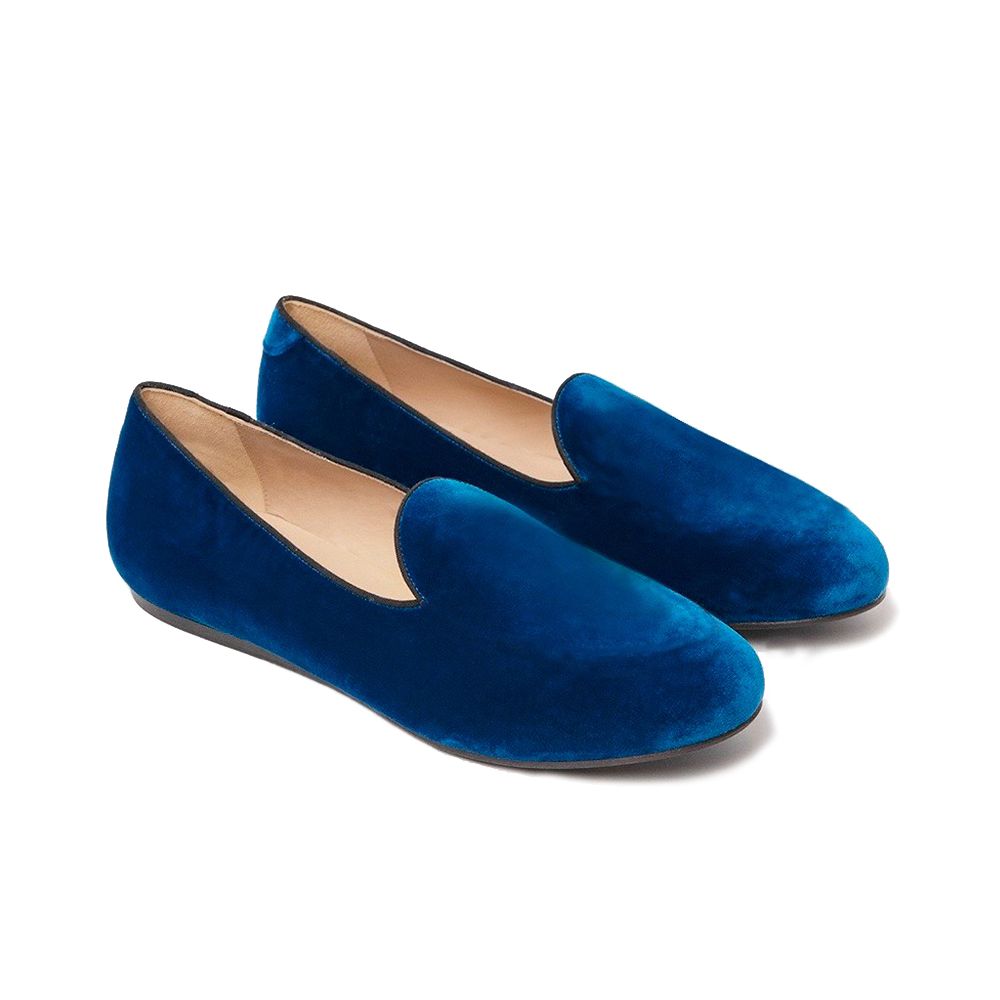 Charles Philip Blue Leather Di Calfskin Loafer