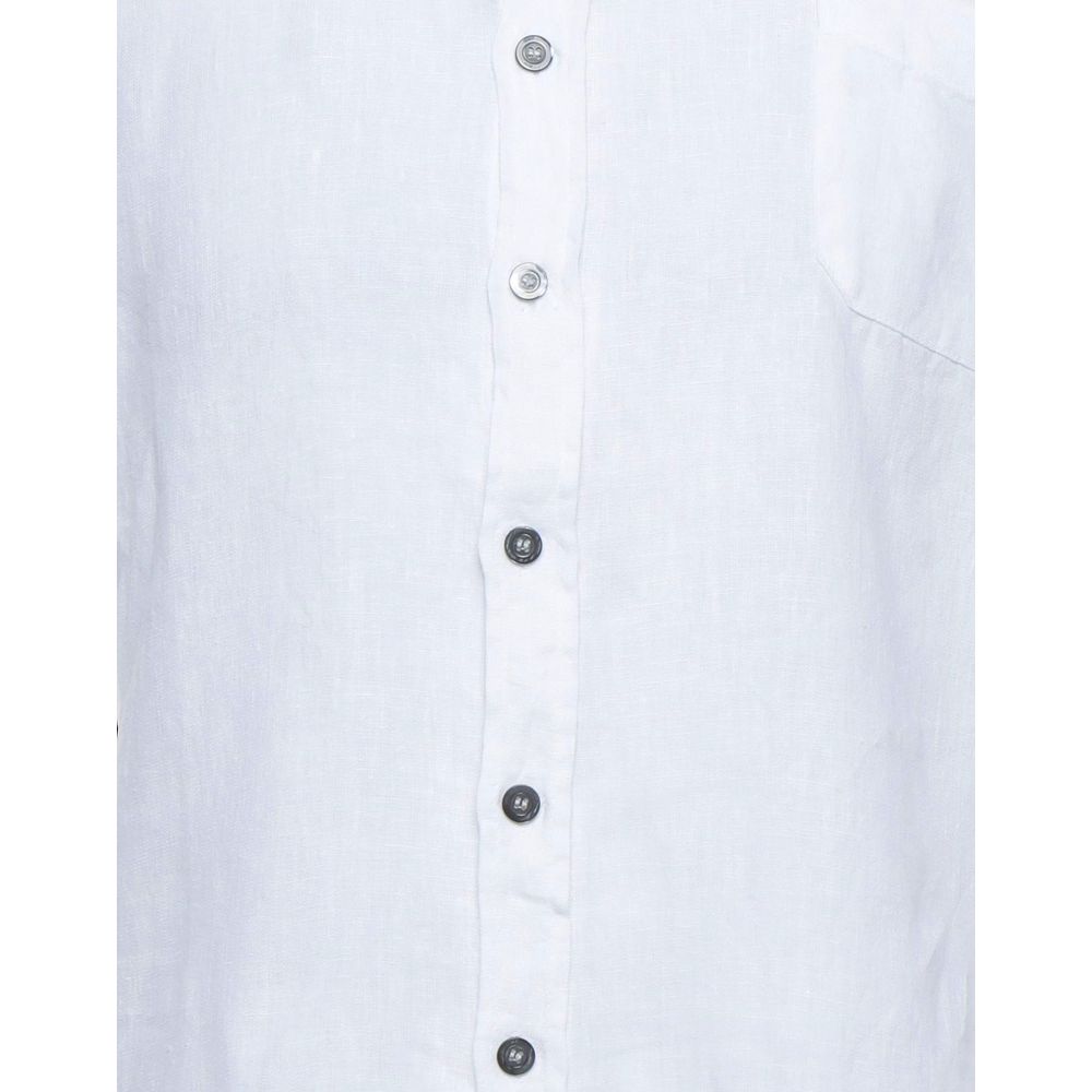 Alpha Studio Chic White Linen Shirt