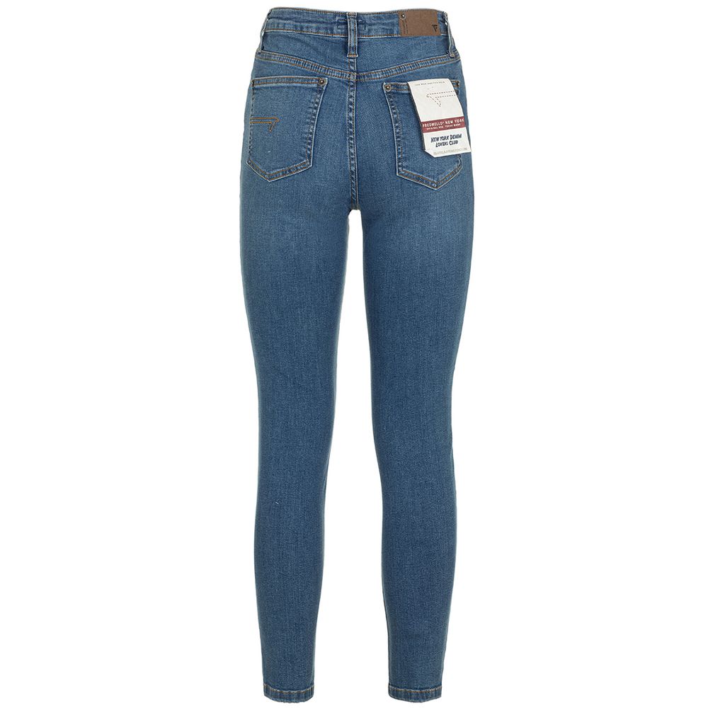 Fred Mello Blue Cotton Jeans & Pant